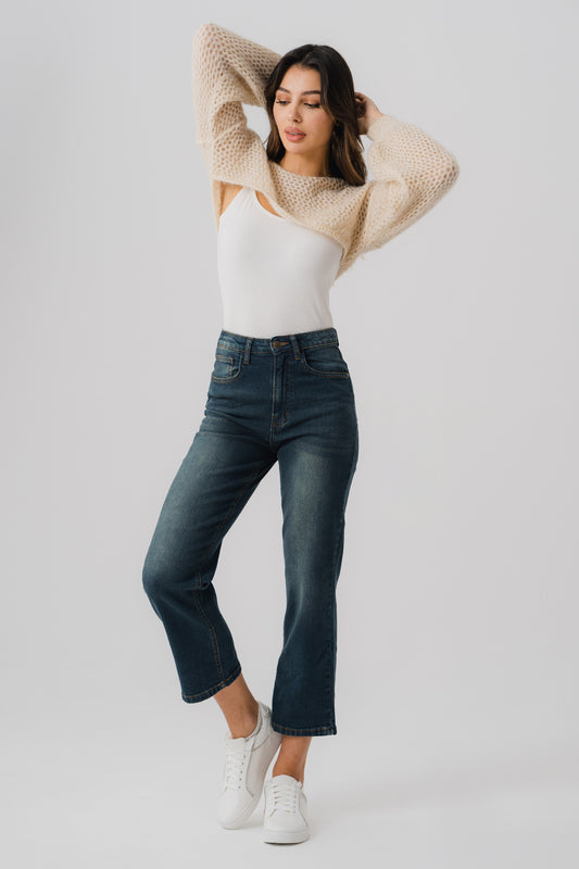 Indigo Straight Fit Jeans