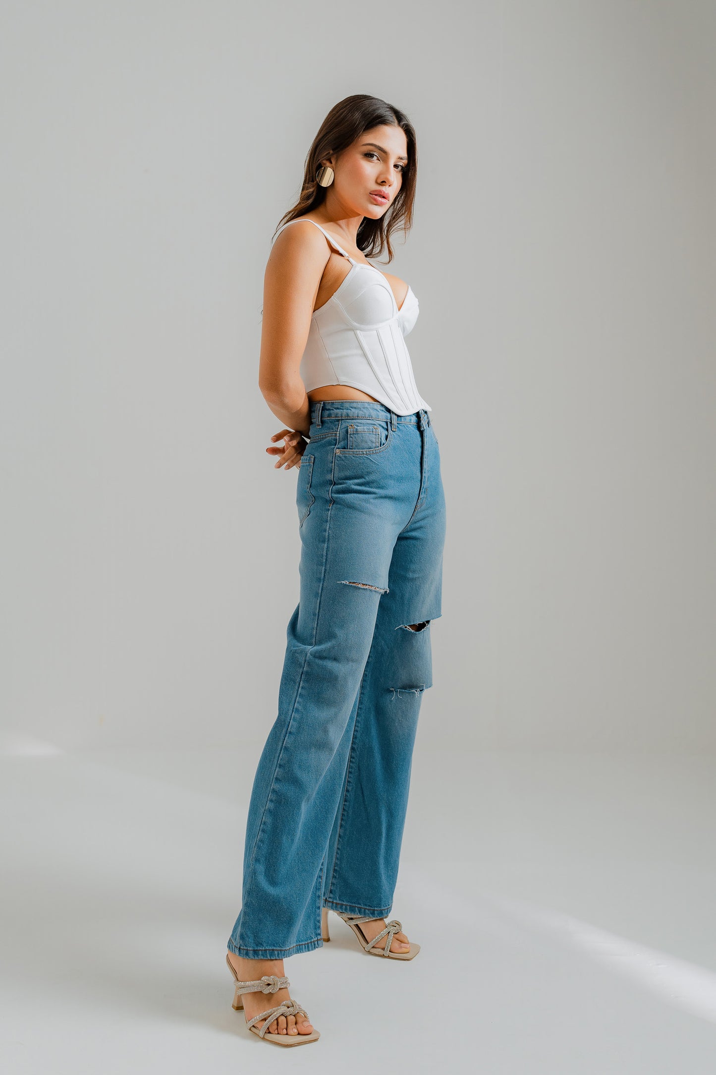 Tessa wide leg Denim jeans