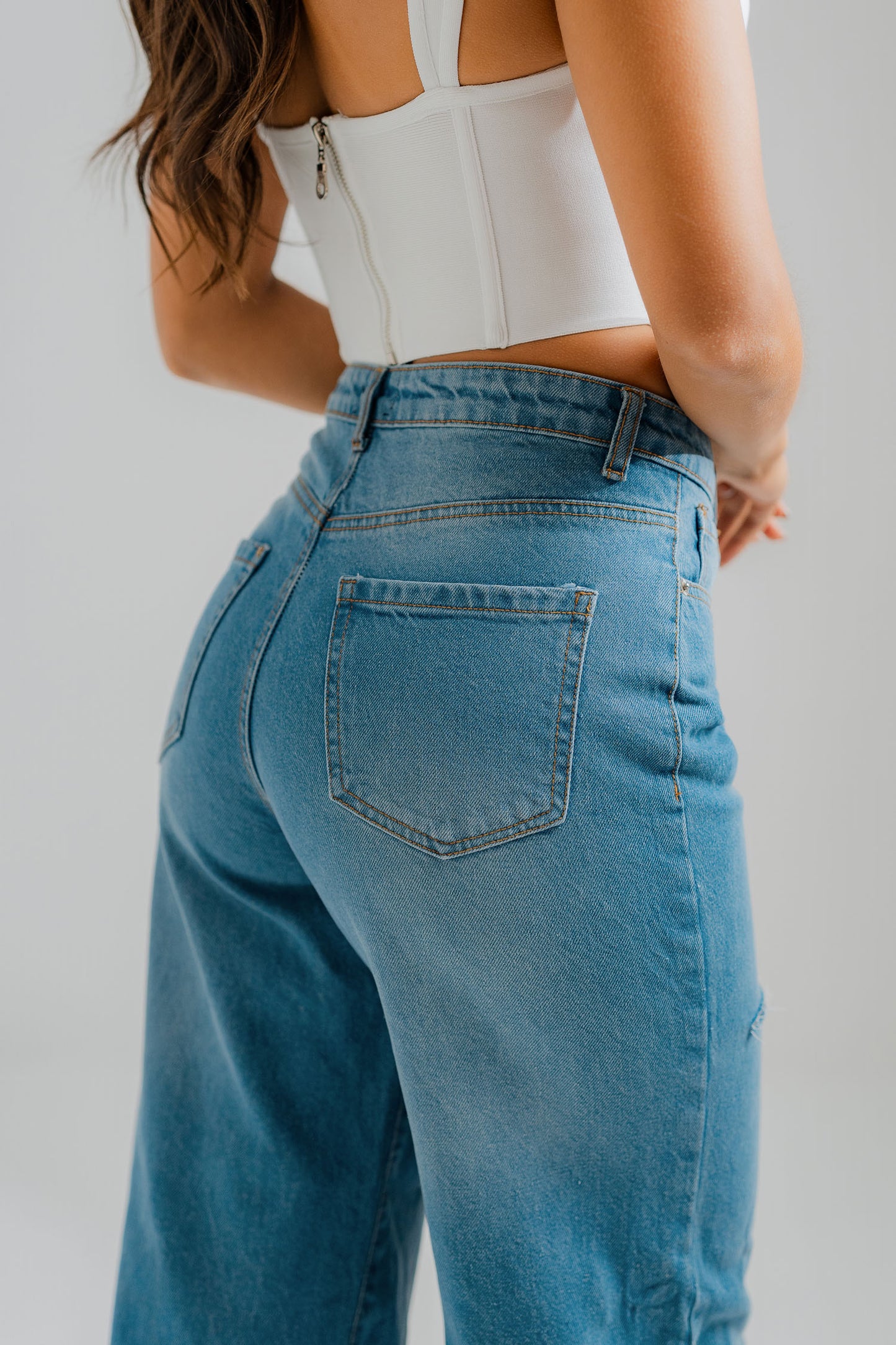 Tessa wide leg Denim jeans