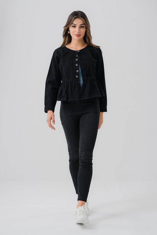 Button Thrill Denim Top