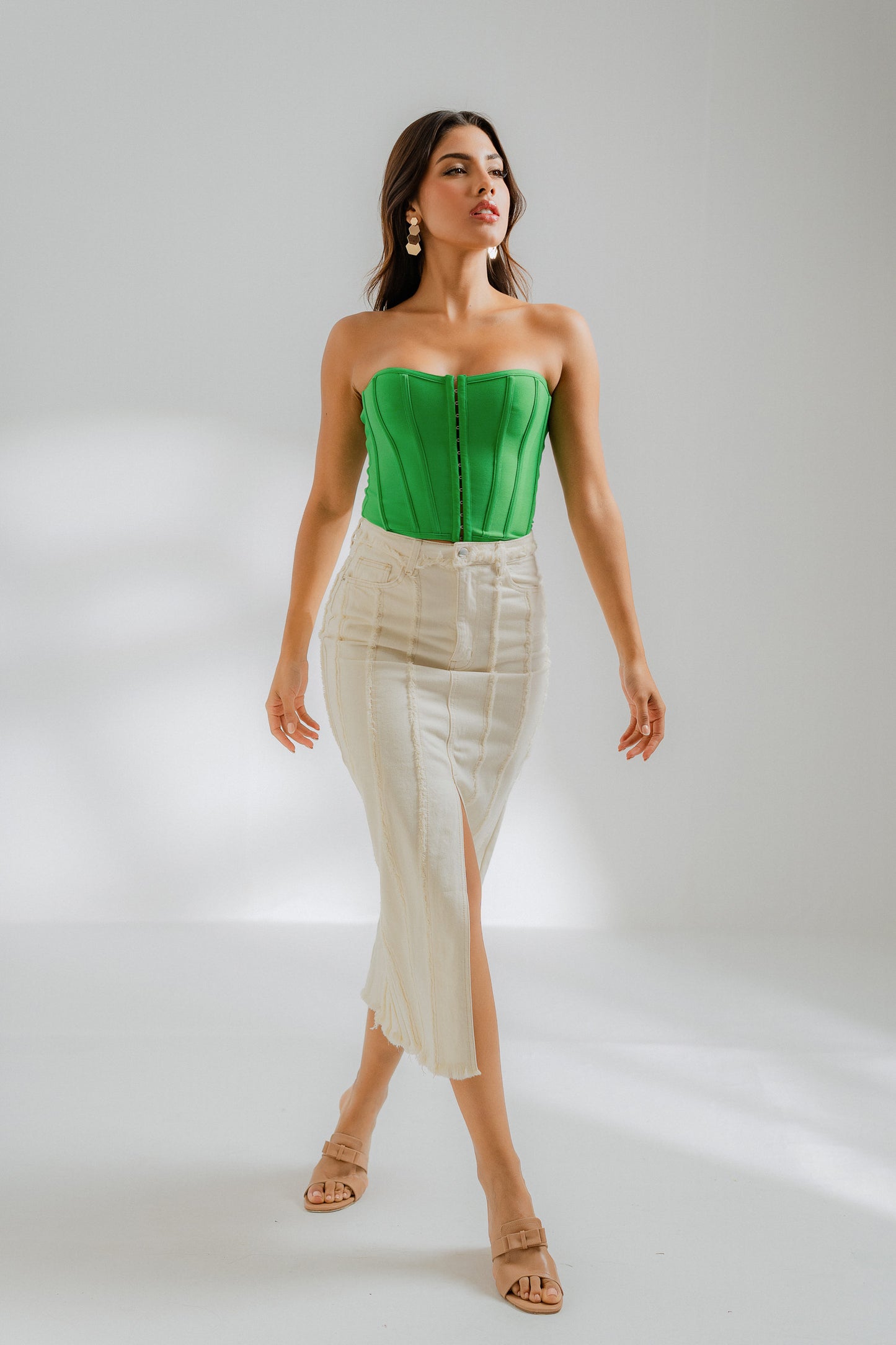 Amelia Front Slit Maxi Skirt